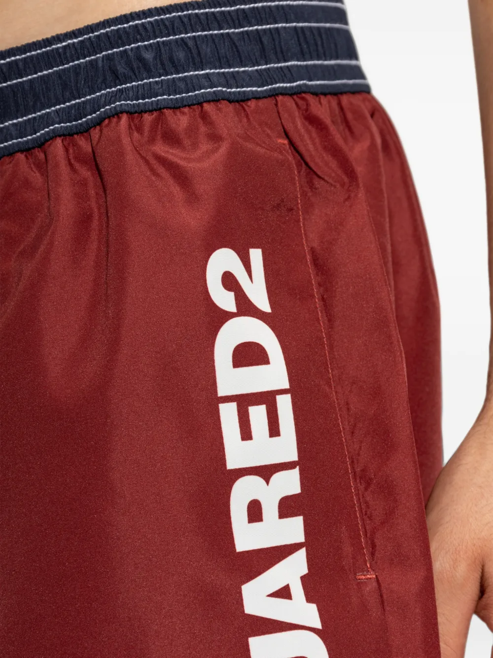 DSQUARED2 Zwembroek met logoprint Rood