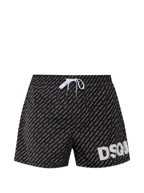 DSQUARED2 logo-print drawstring swim shorts