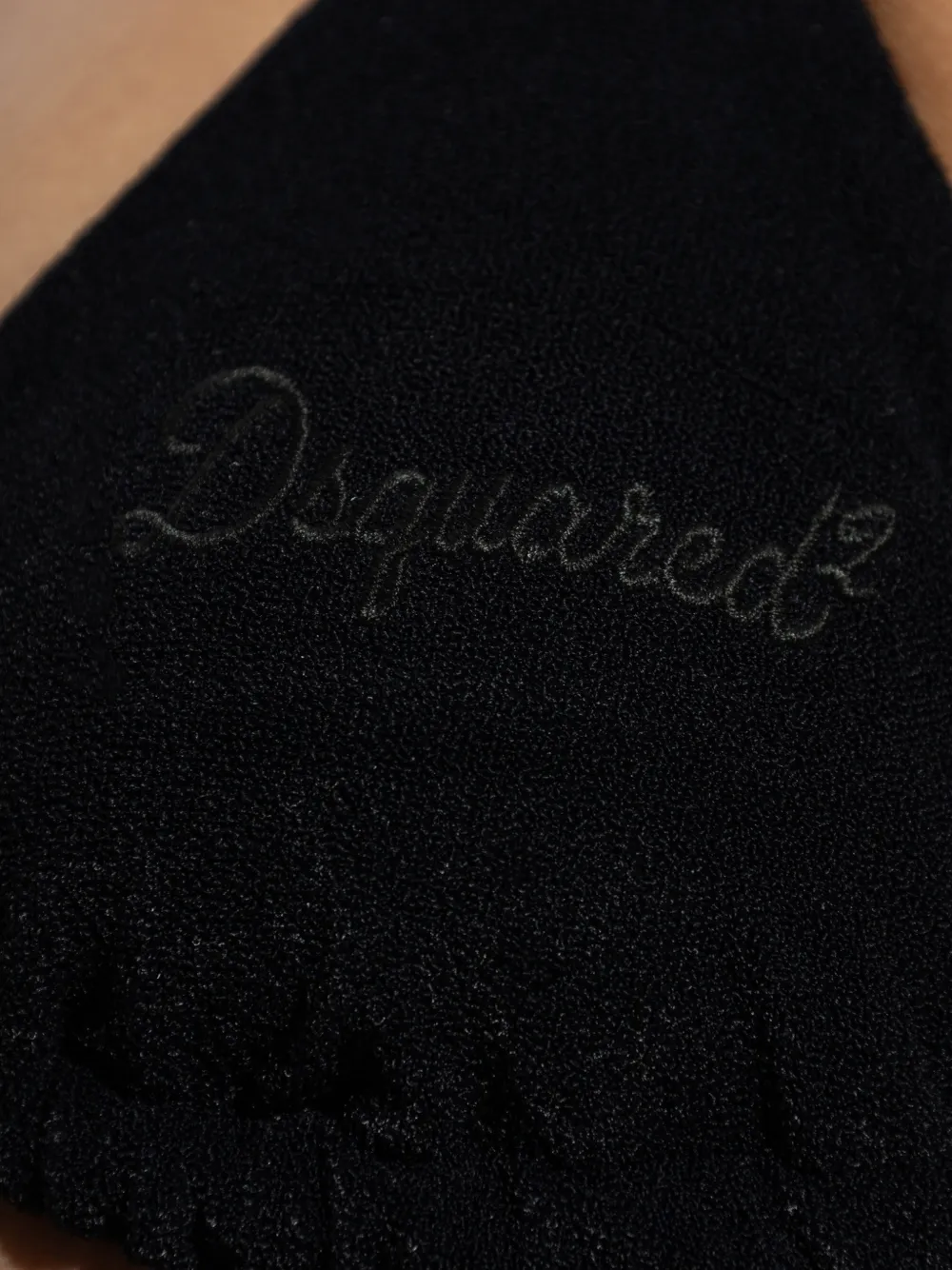 DSQUARED2 Bikinitop met geborduurd logo Zwart