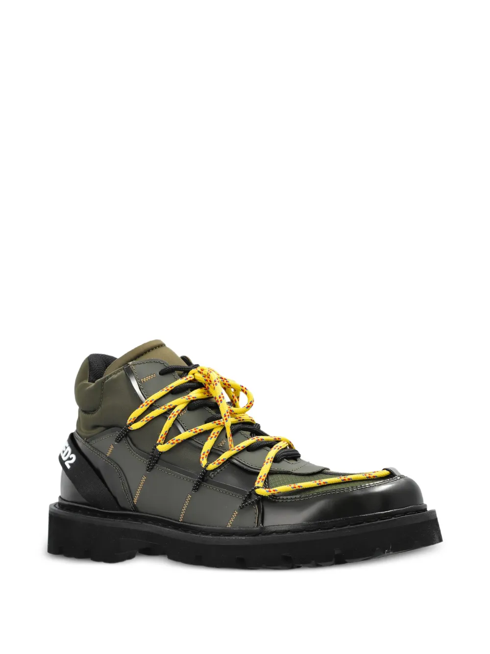 DSQUARED2 Skiers platte enkellaarzen Groen