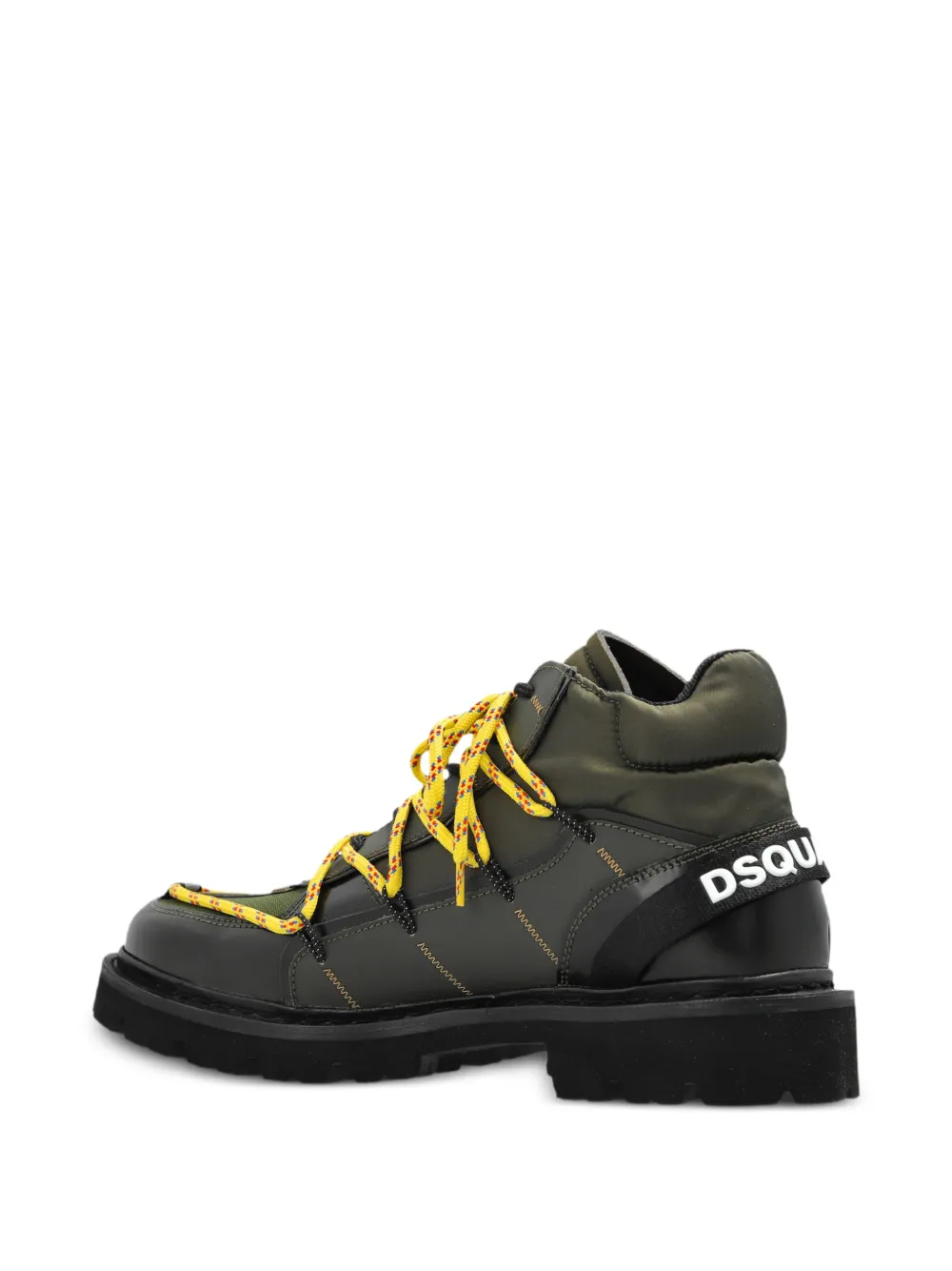 DSQUARED2 Skiers platte enkellaarzen Groen
