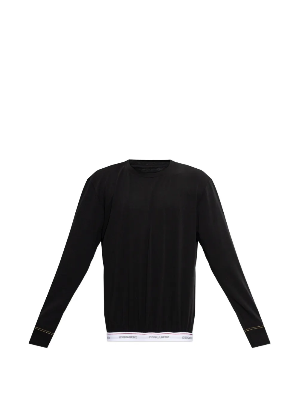 DSQUARED2 logo-waistband long-sleeve T-shirt - Nero
