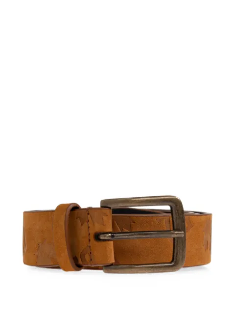 DSQUARED2 leather belt with monogram