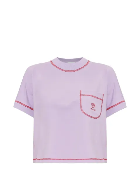 Versace camiseta con logo bordado