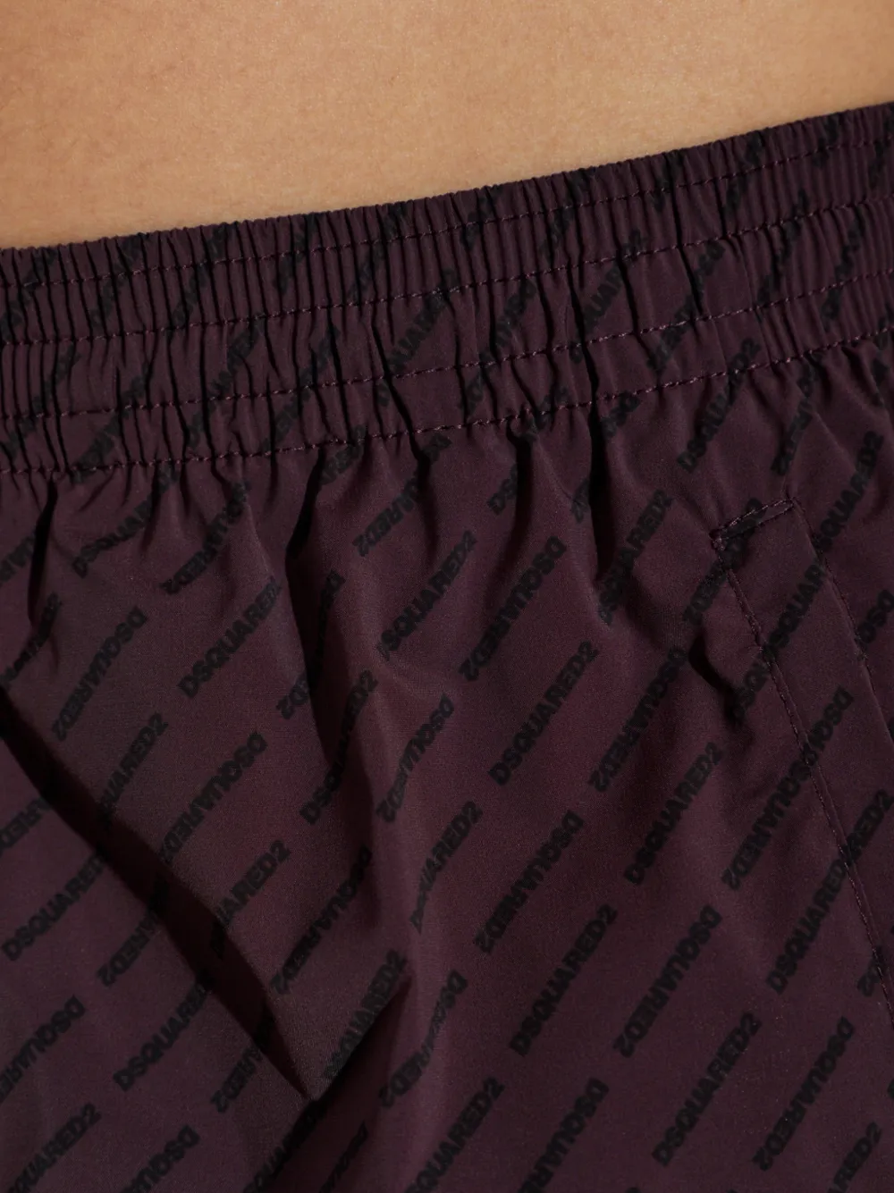 DSQUARED2 Zwembroek met monogram en logoprint Paars
