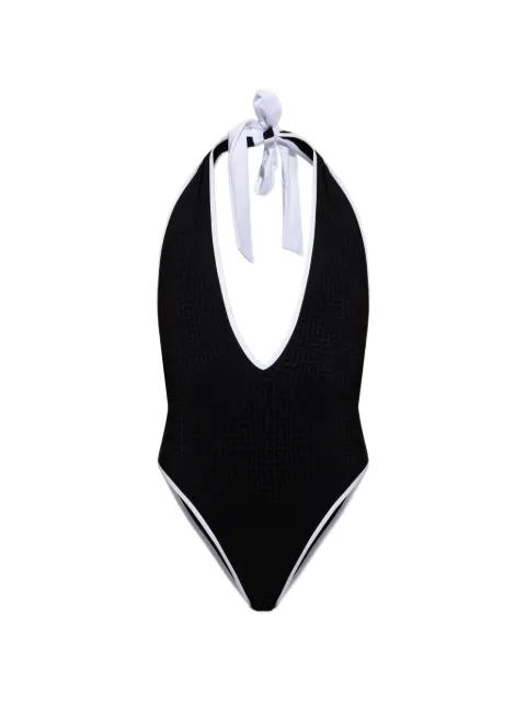 Balmain lycra monogram swimsuit