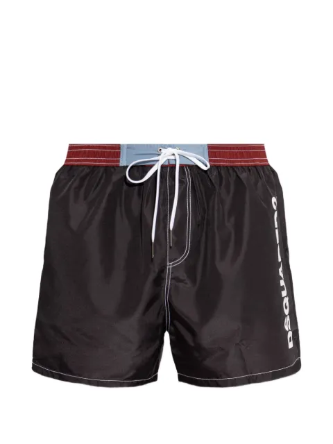 DSQUARED2 logo-print drawstring swim shorts