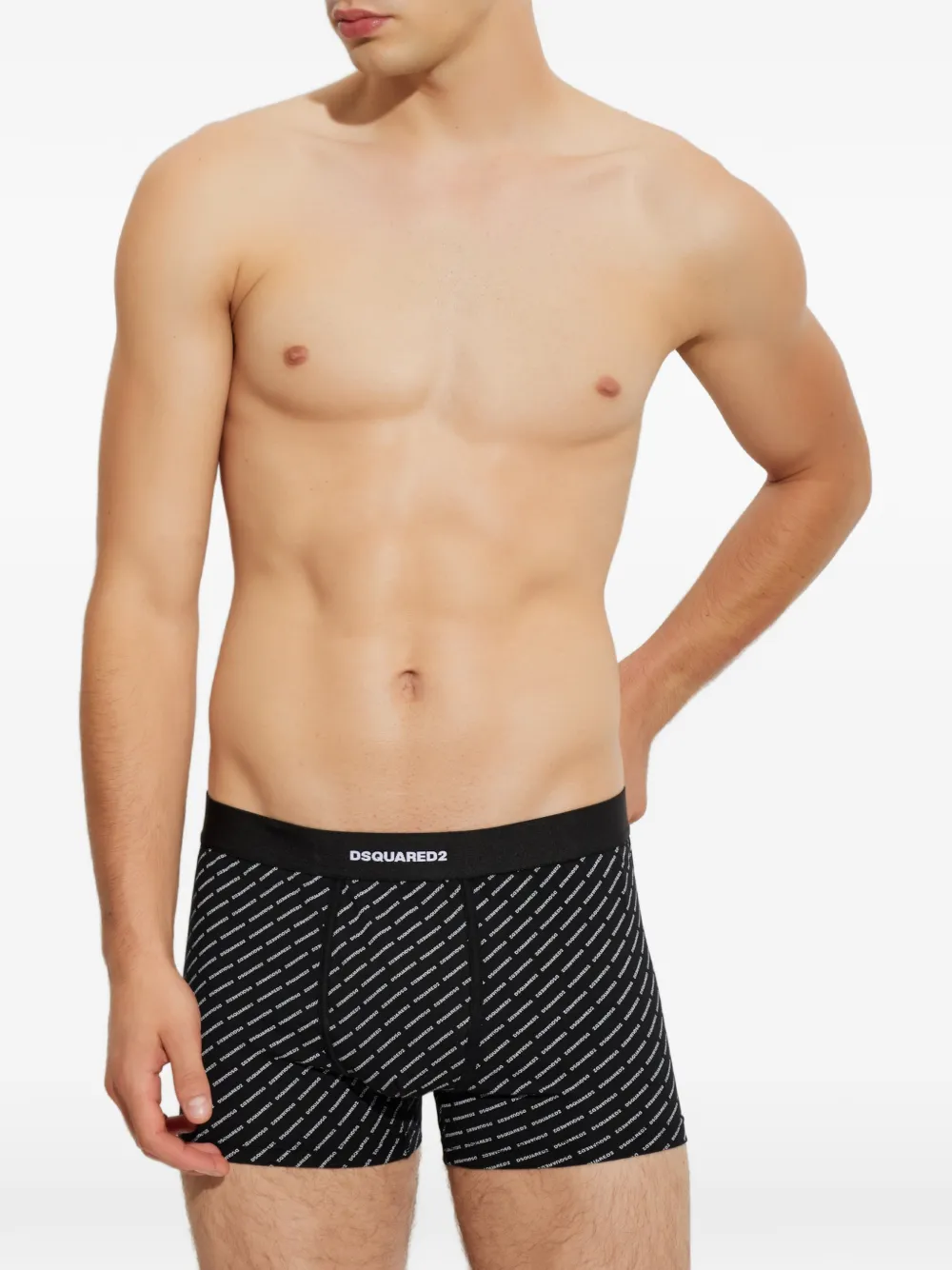 DSQUARED2 Zwembroek met logoprint Zwart