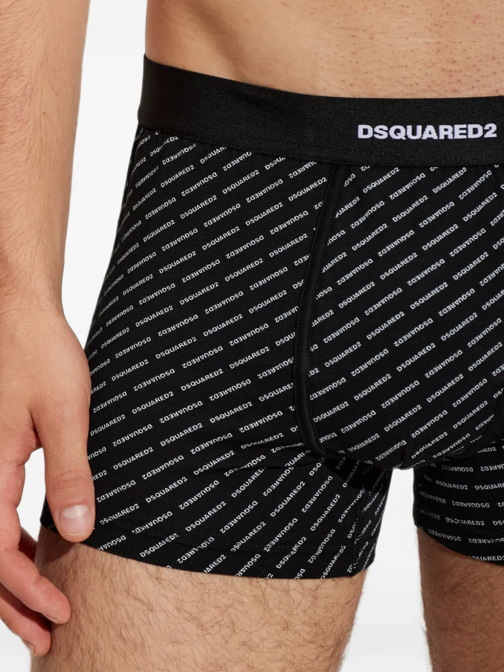 DSQUARED2 Zwembroek met logoprint Zwart