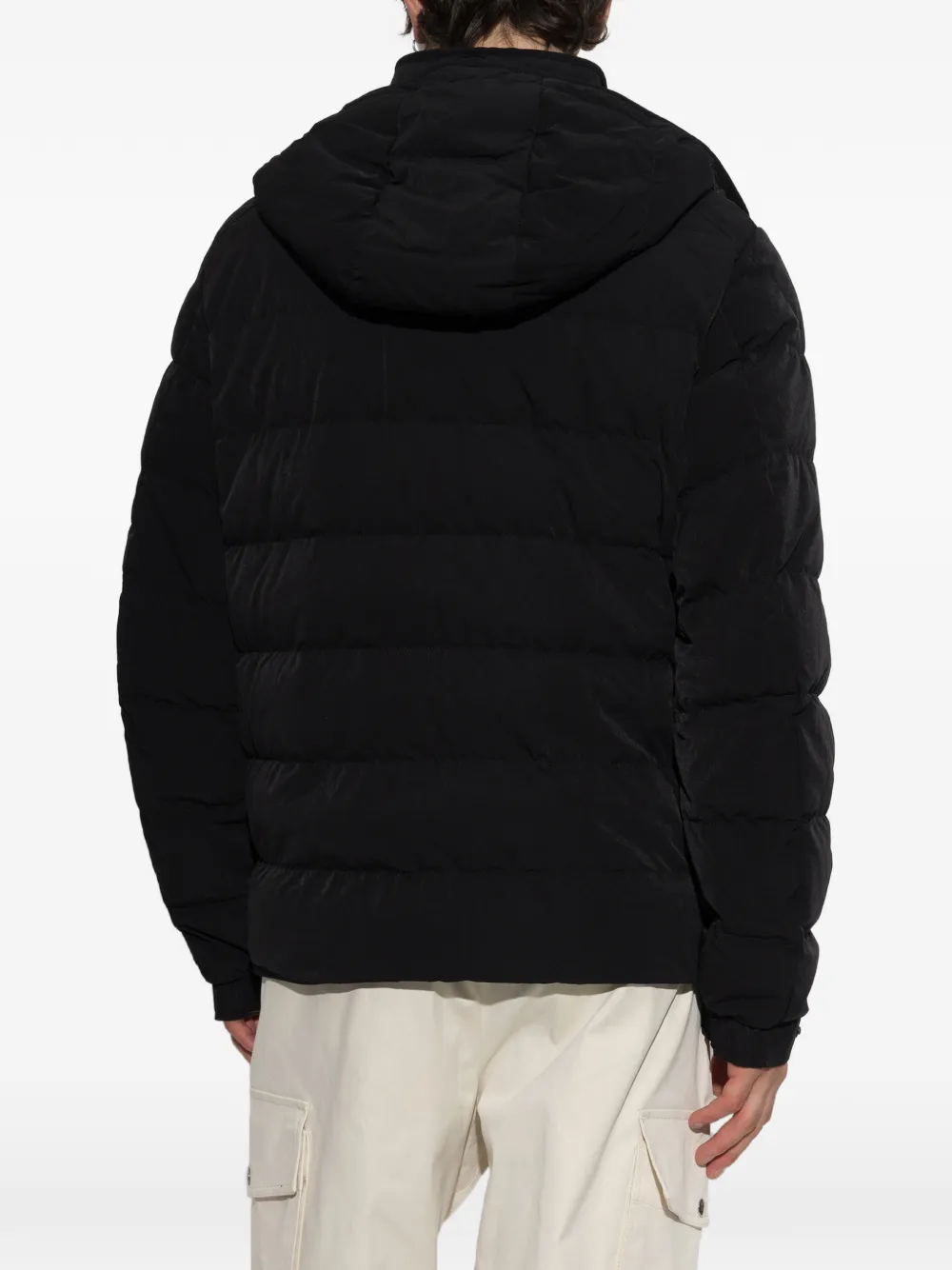Moncler Pelat hooded puffer jacket Zwart