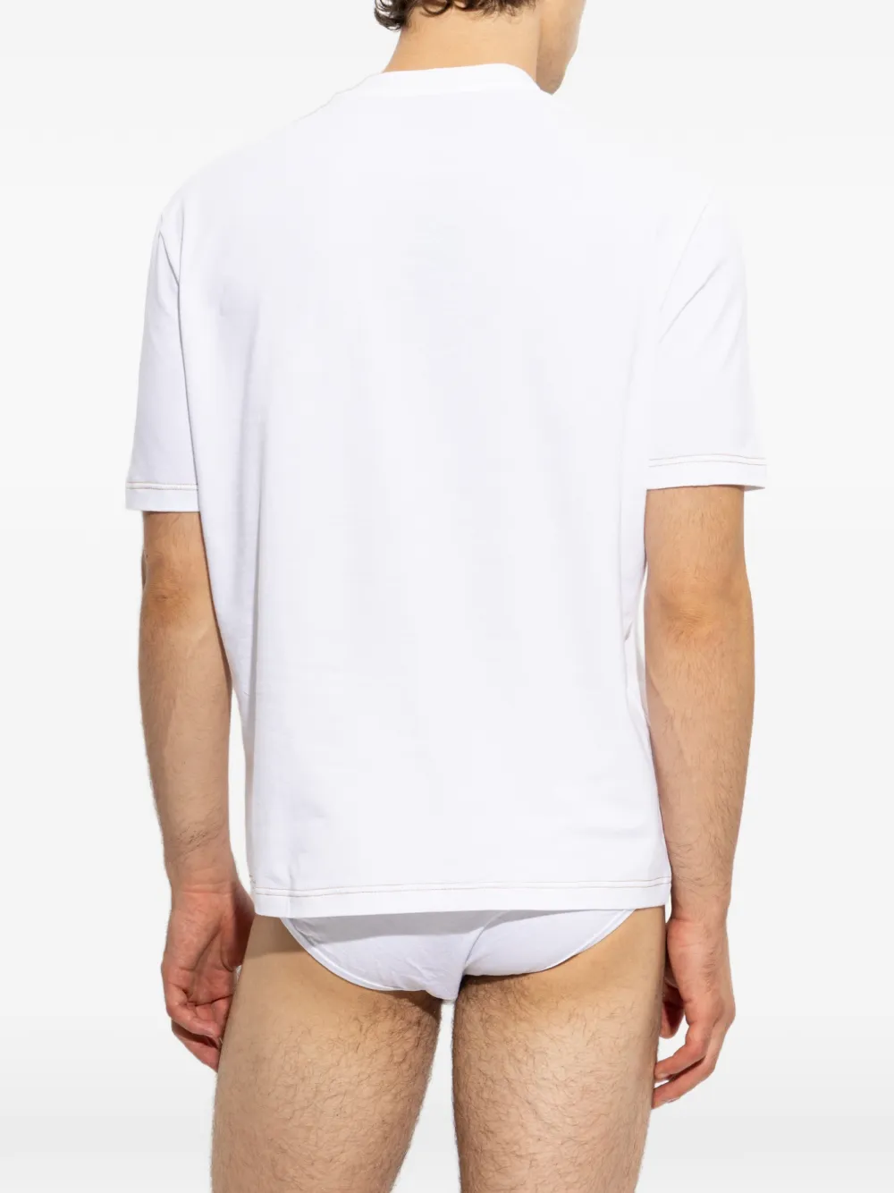 DSQUARED2 T-shirt met V-hals Wit
