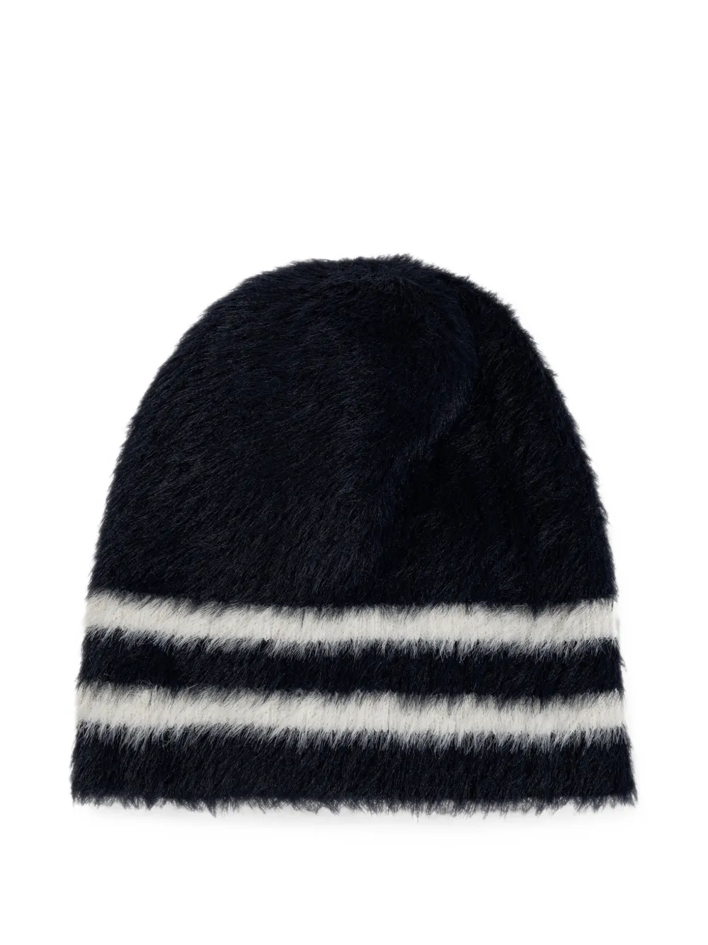 DSQUARED2 Gestreepte muts met logoplakkaat Blauw