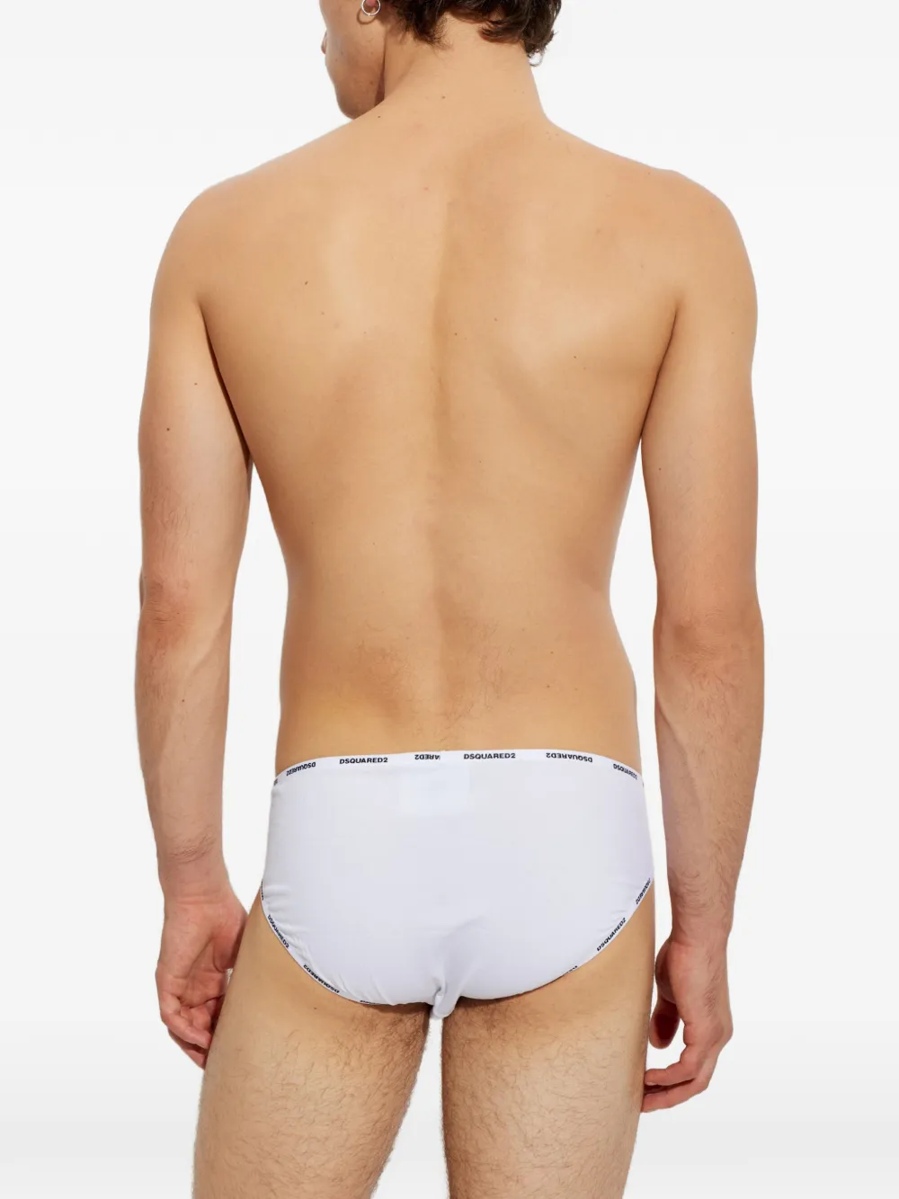 DSQUARED2 Slip met logoprint Wit
