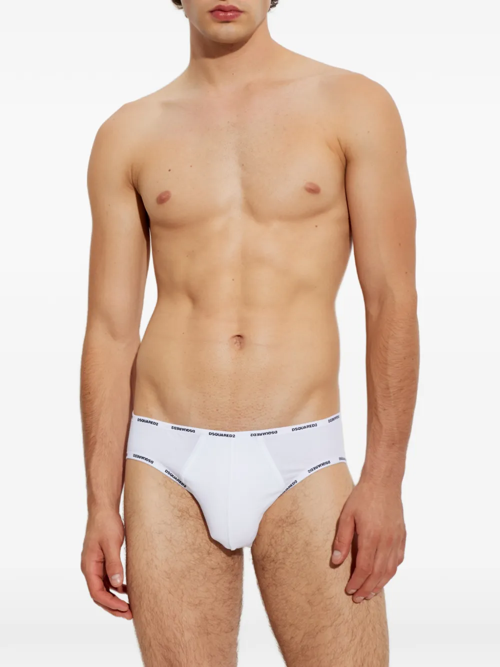 DSQUARED2 Slip met logoprint Wit