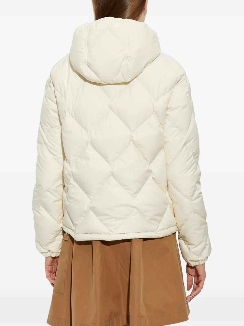 Moncler Arvouinne jack met capuchon Wit