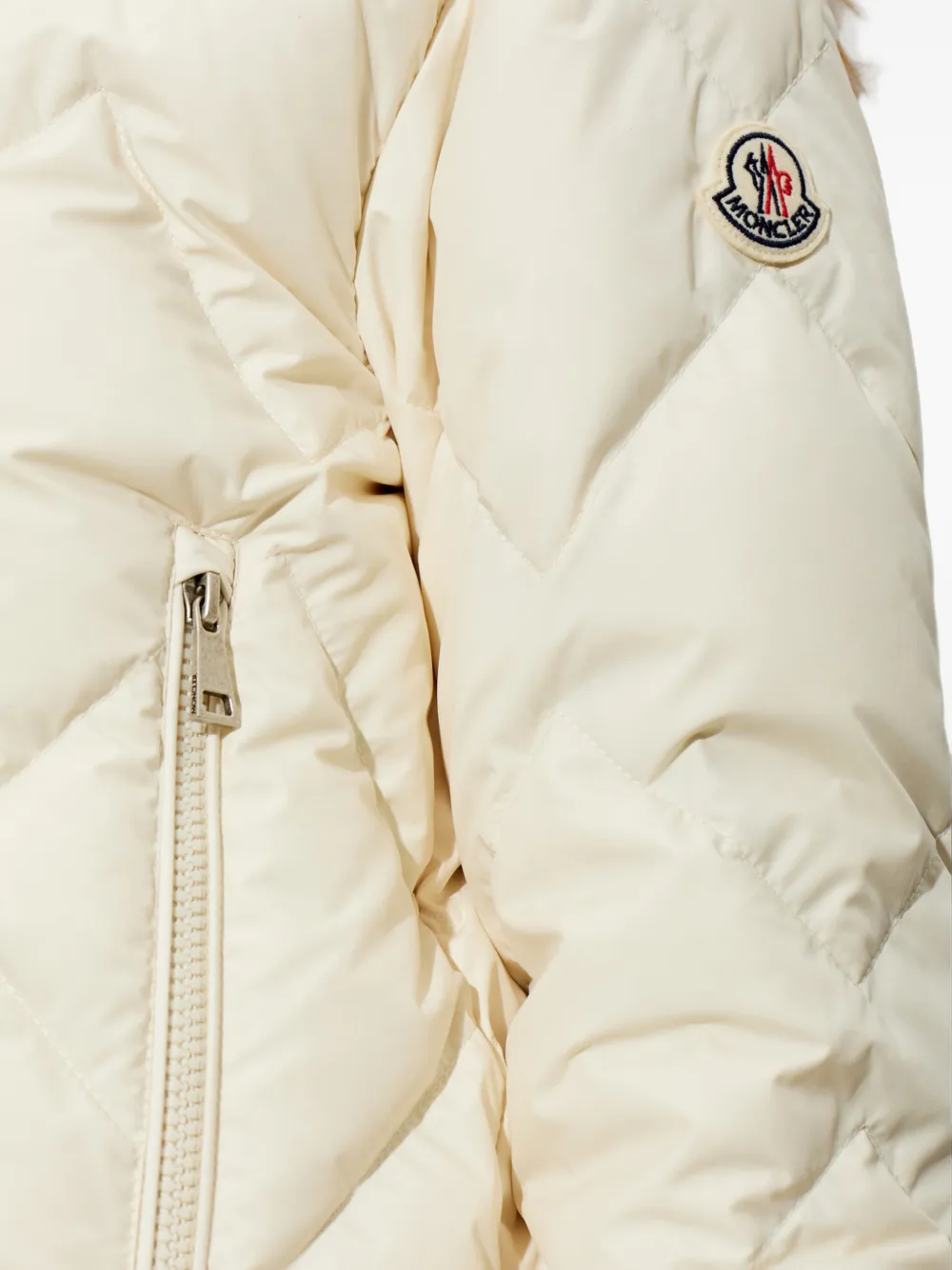 Moncler Arvouinne jack met capuchon Wit