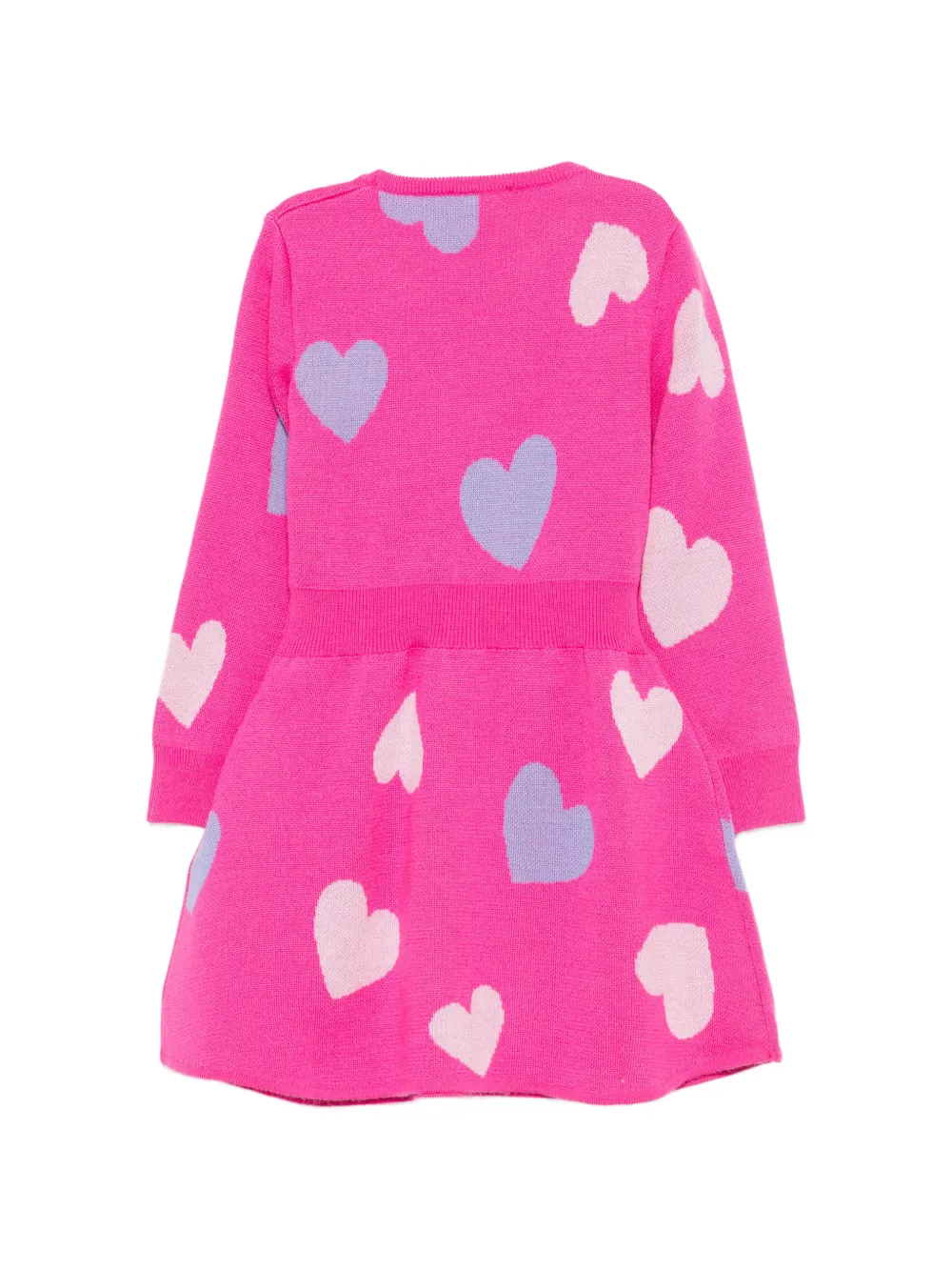 Liu Jo Kids Jurk met geborduurd logo en hart-intarsia Roze