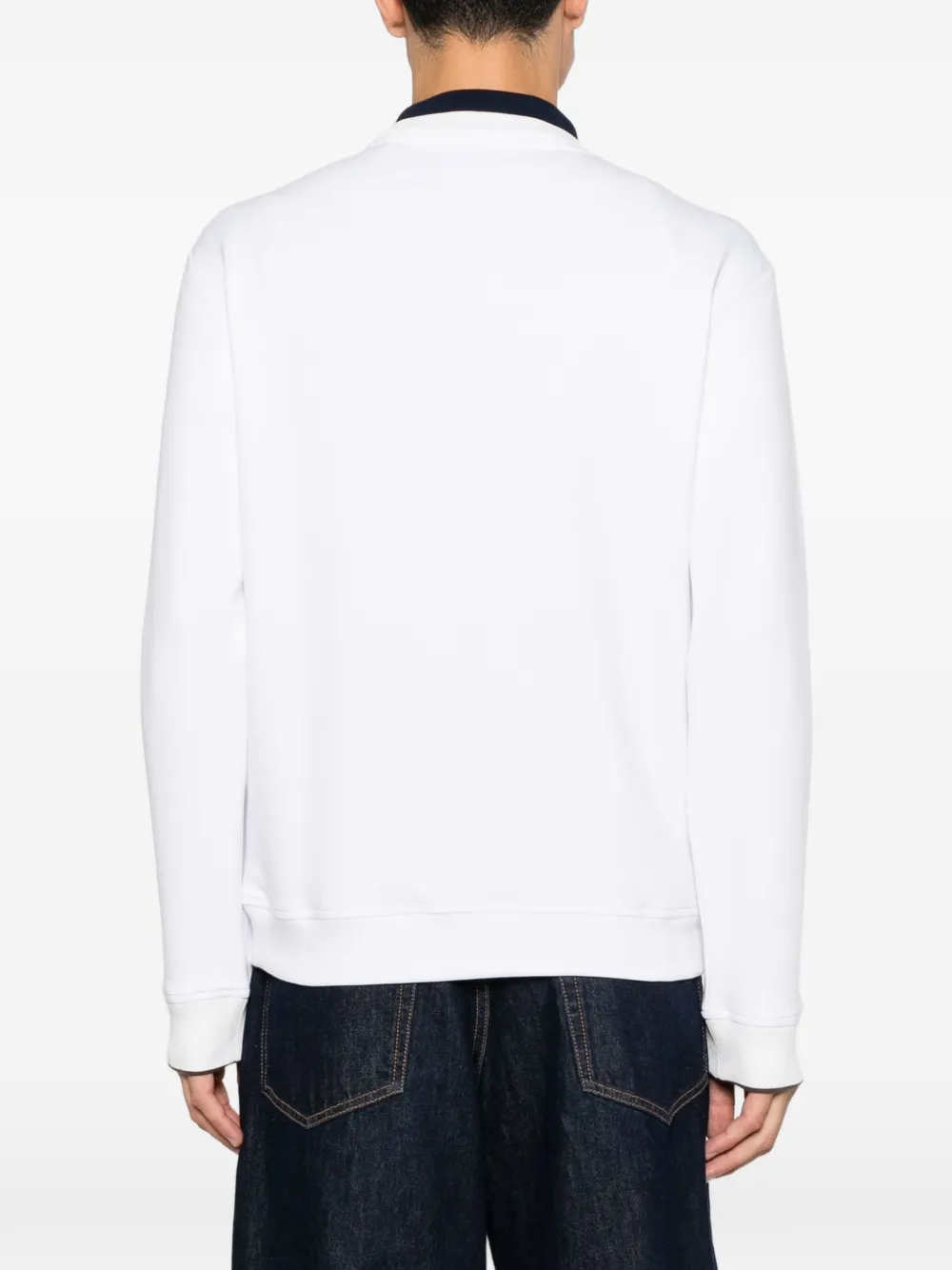 Paul & Shark logo-embroidered sweatshirt Wit