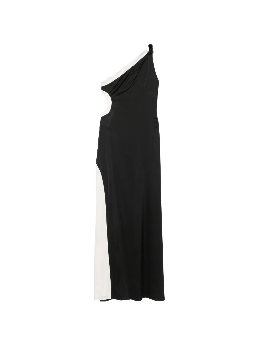 alice + olivia Gwendolyn asymmetric cutout maxi dress