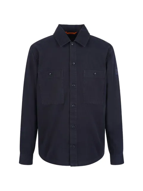 BOSS flap-pocket long-sleeve shirt