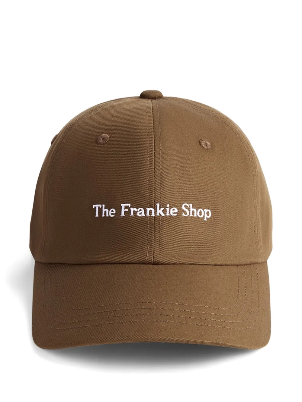 The Frankie Shop logo-embroidered baseball cap - Marrone