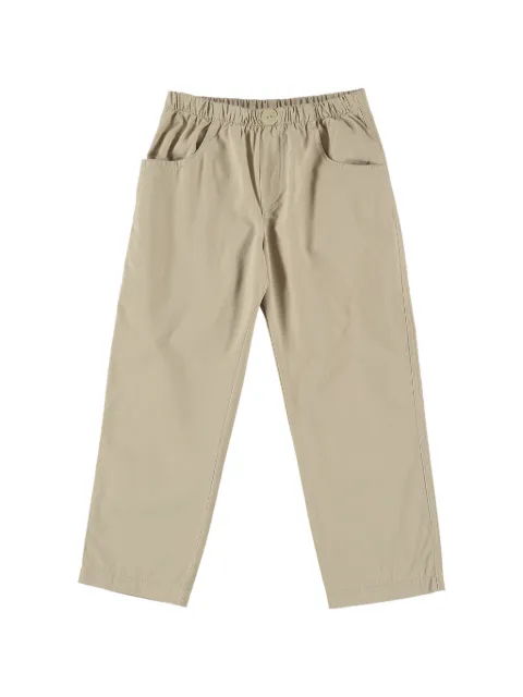 L'ORSOBRUNO elasticated-waistband chino trousers