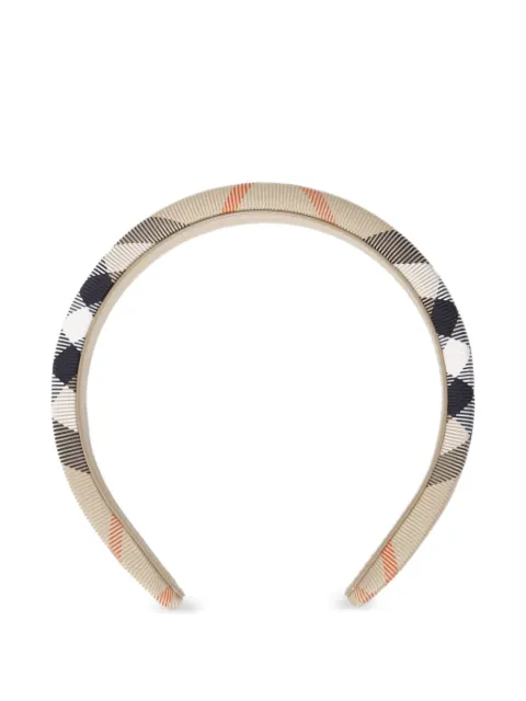 Burberry check-pattern headband