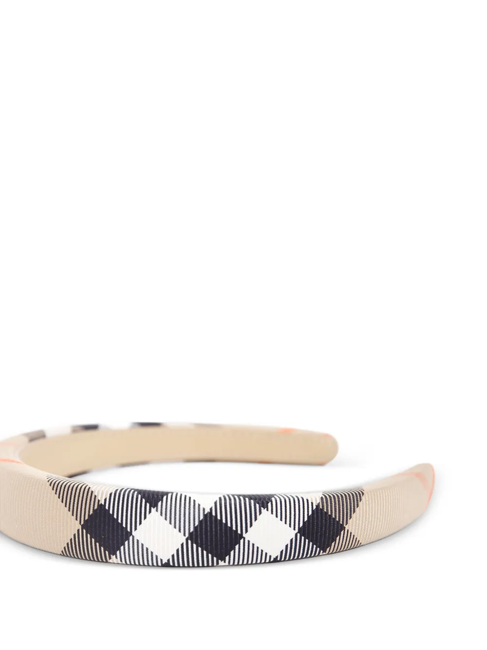 Burberry Geruite haarband Beige