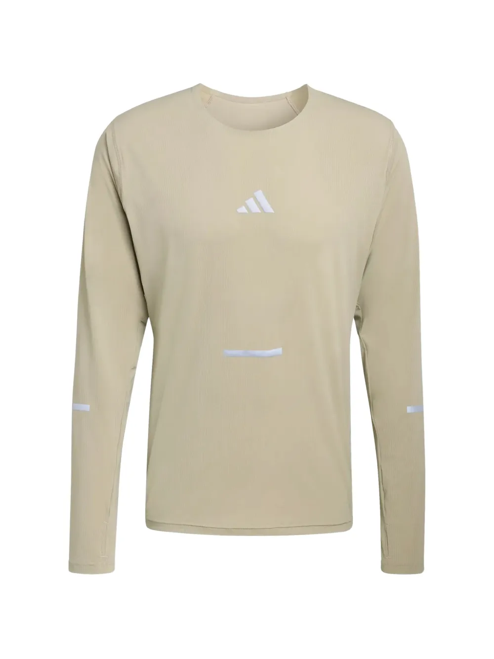 adidas logo-print long-sleeve T-shirt - Toni neutri