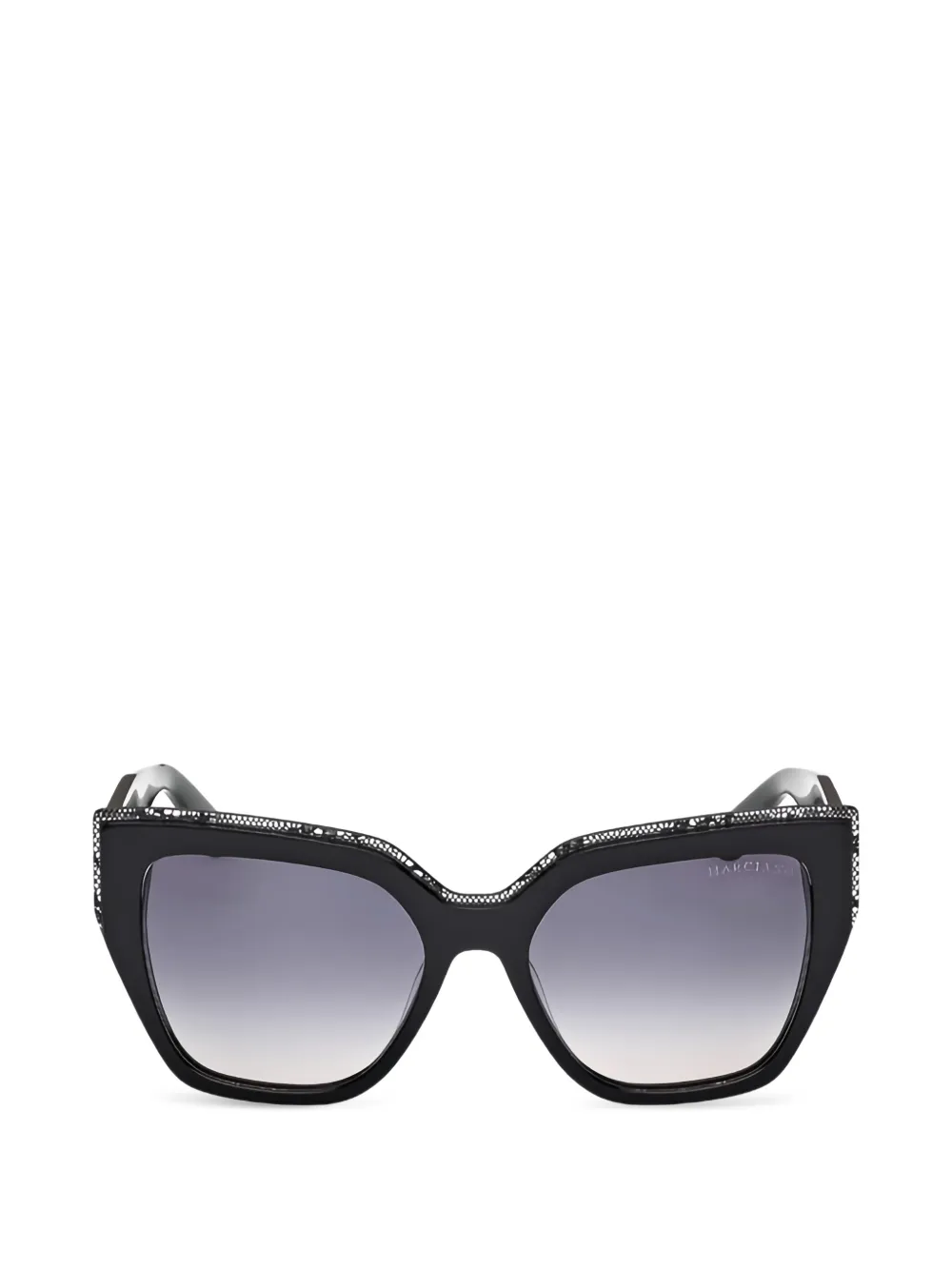 GUESS USA lace-detail cat-eye sunglasses - Nero