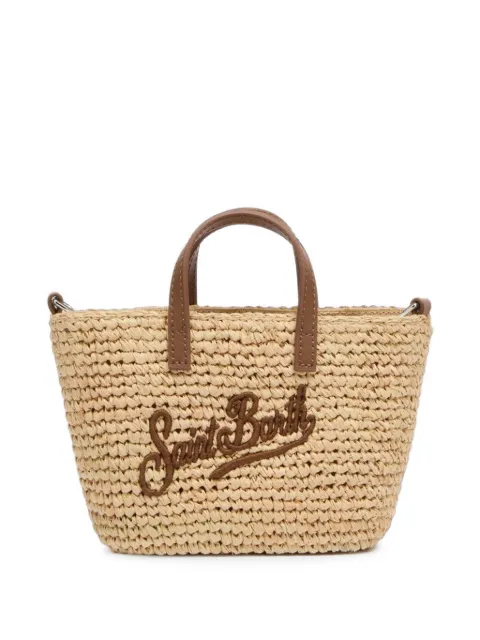 MC2 Saint Barth Kids mini City embroidered tote bag