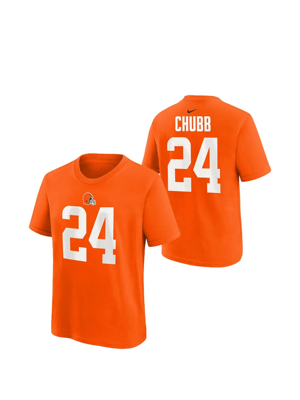 Nike Kids Nick Chubb T-shirt met grafische print Oranje