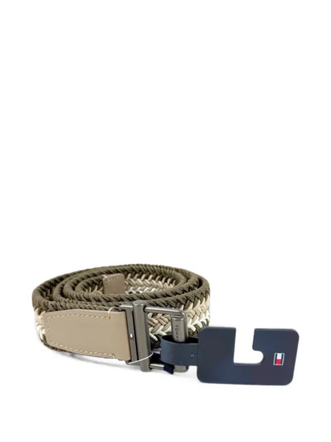 Tommy Hilfiger braided horizontal-stripe belt