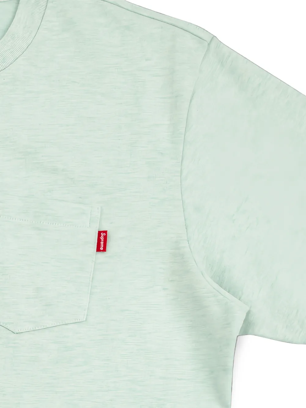 Supreme T-shirt met logolabel en zak Groen