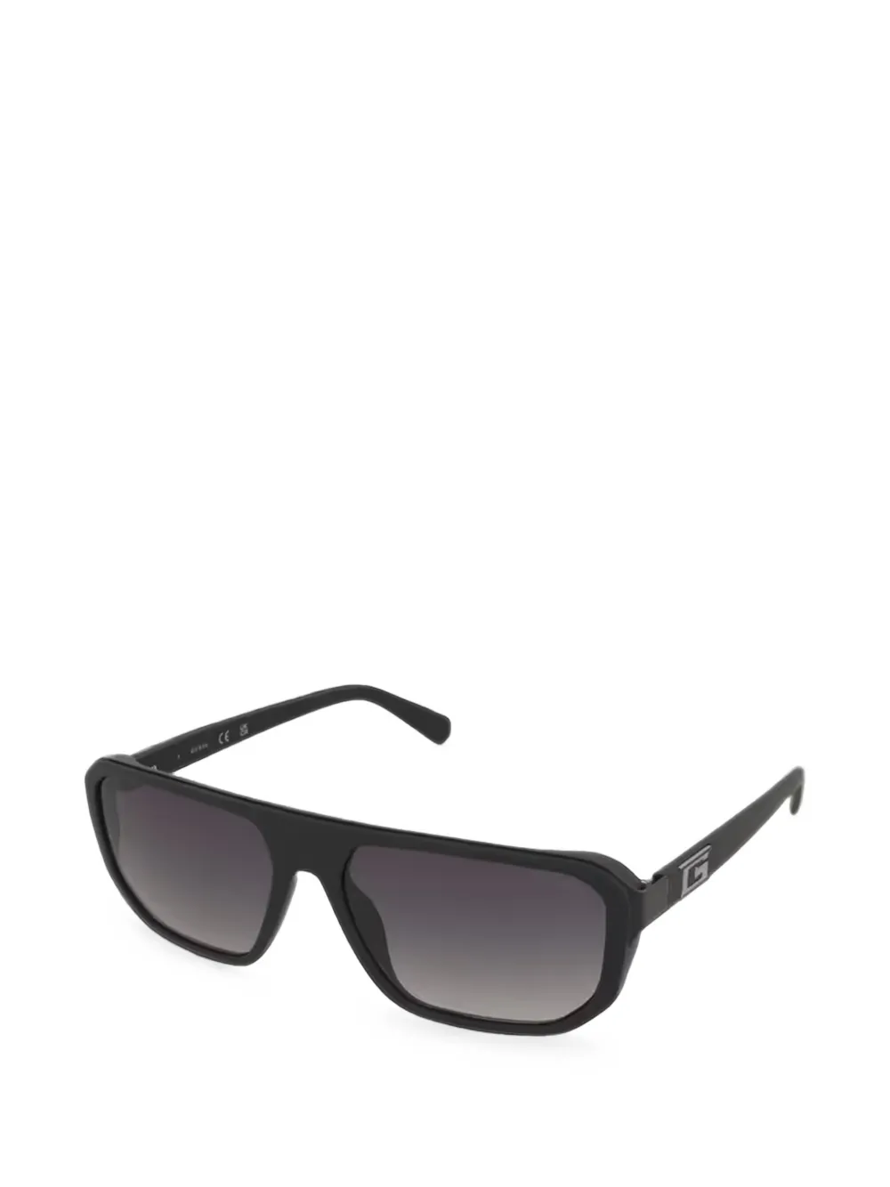 GUESS USA logo-plaque square-frame sunglasses - Nero