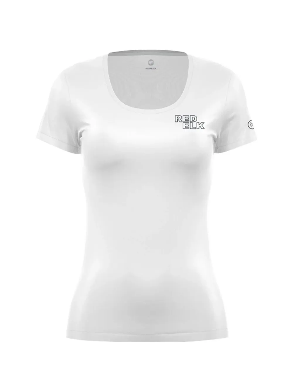 REDELK logo-print scoop-neck T-shirt - Weiß
