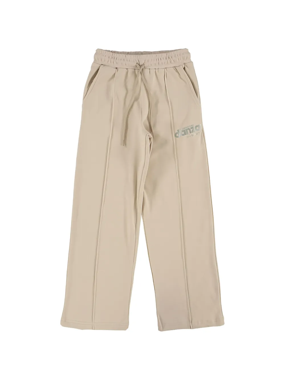 DIMENSIONE DANZA KIDS logo-print drawstring track pants - Toni neutri