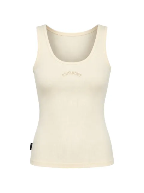 Superdry logo-embroidered ribbed vest