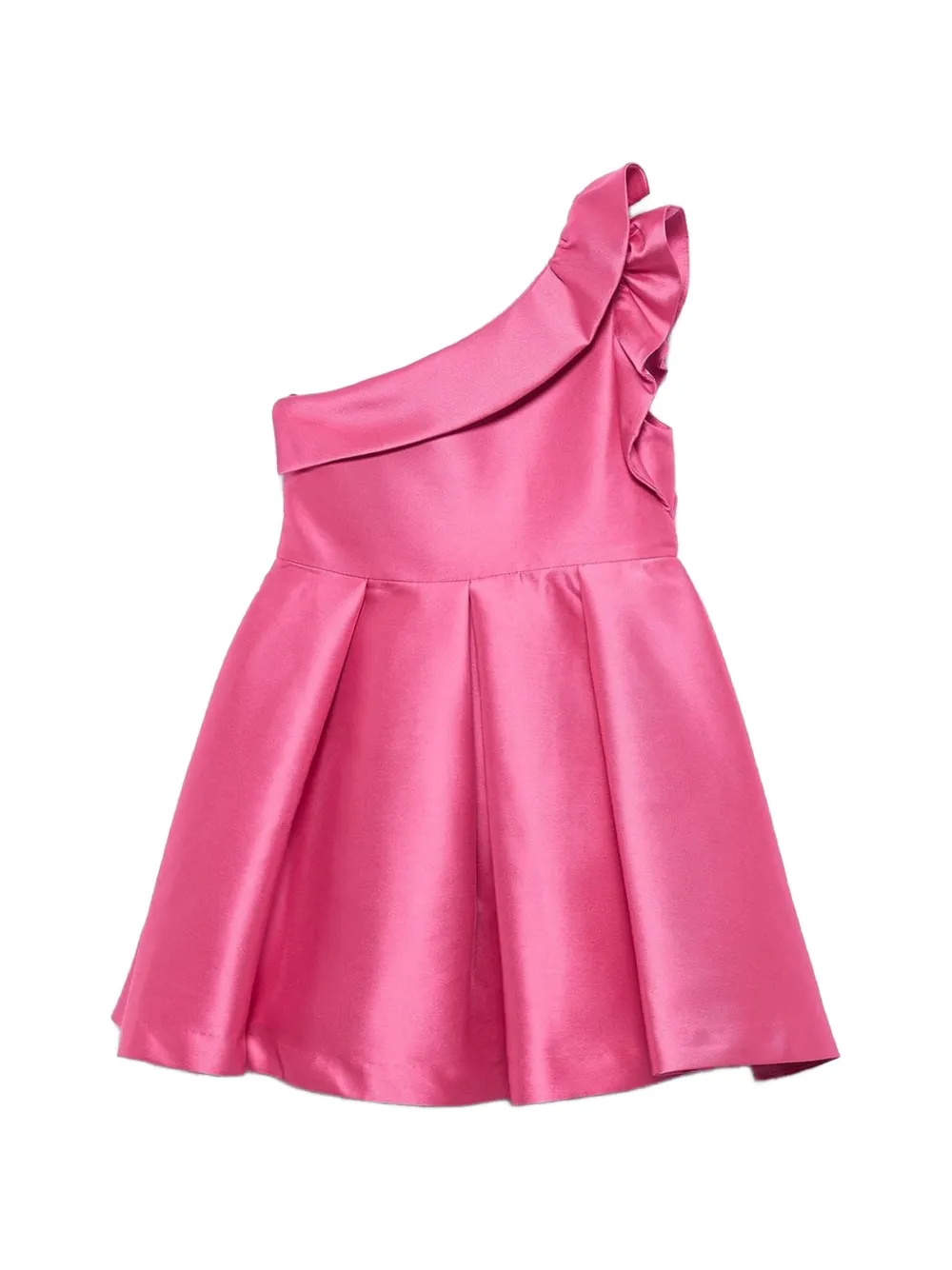Abel & Lula Asymmetrische jurk met ruches Roze