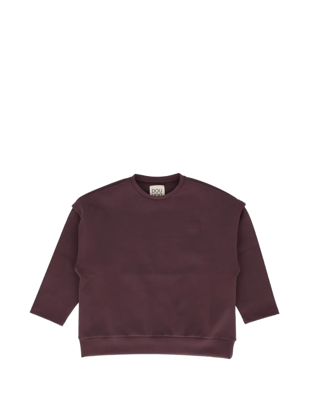 Doudou et Compagnie logo-embossed jersey sweatshirt - Viola