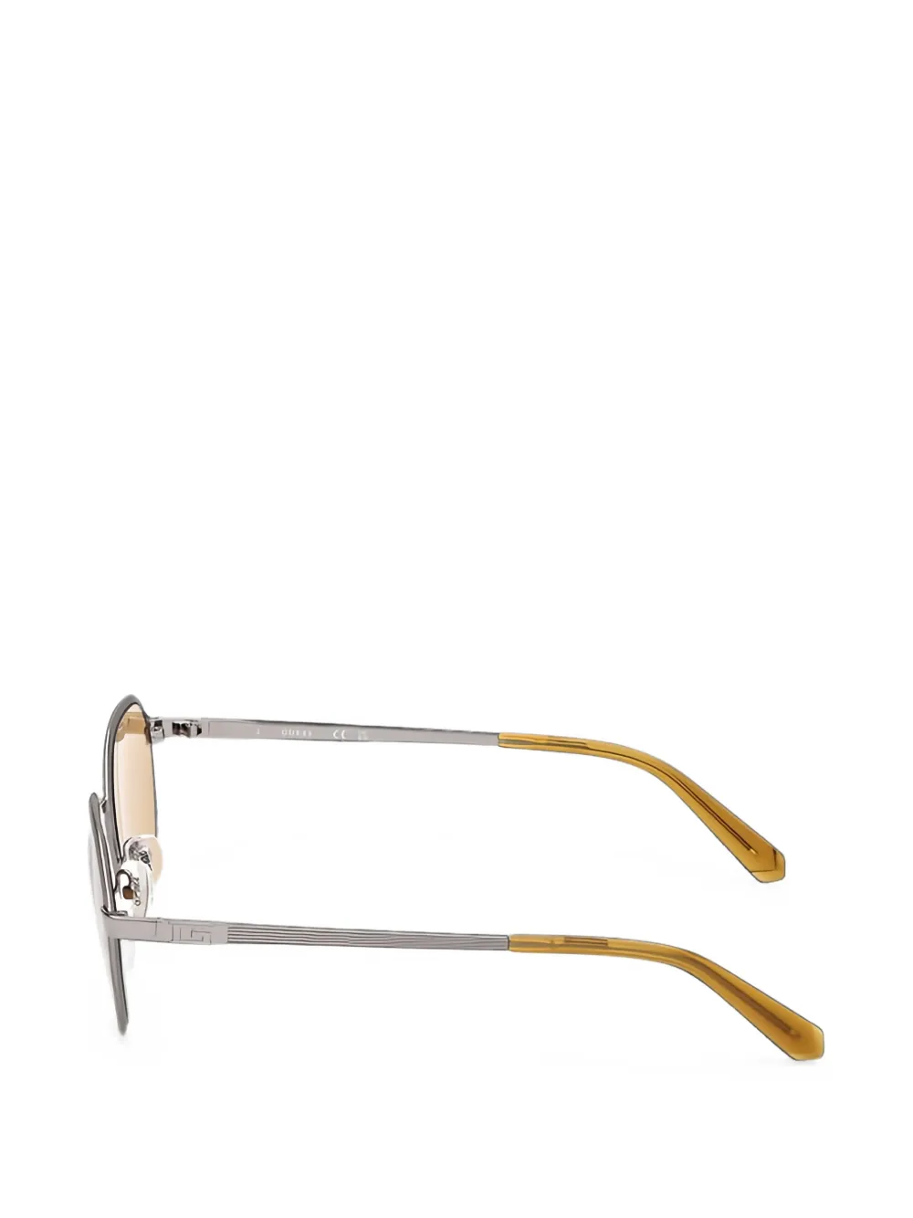 GUESS EYEWEAR Zonnebril met geometrisch montuur Grijs