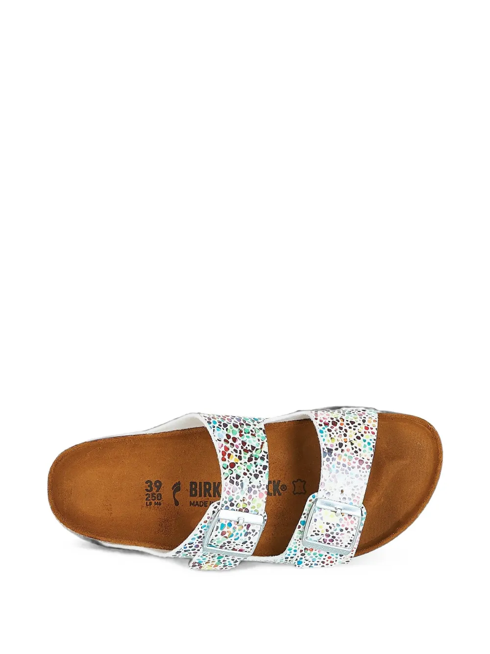 Birkenstock Arizona buckle-fastening slides Wit