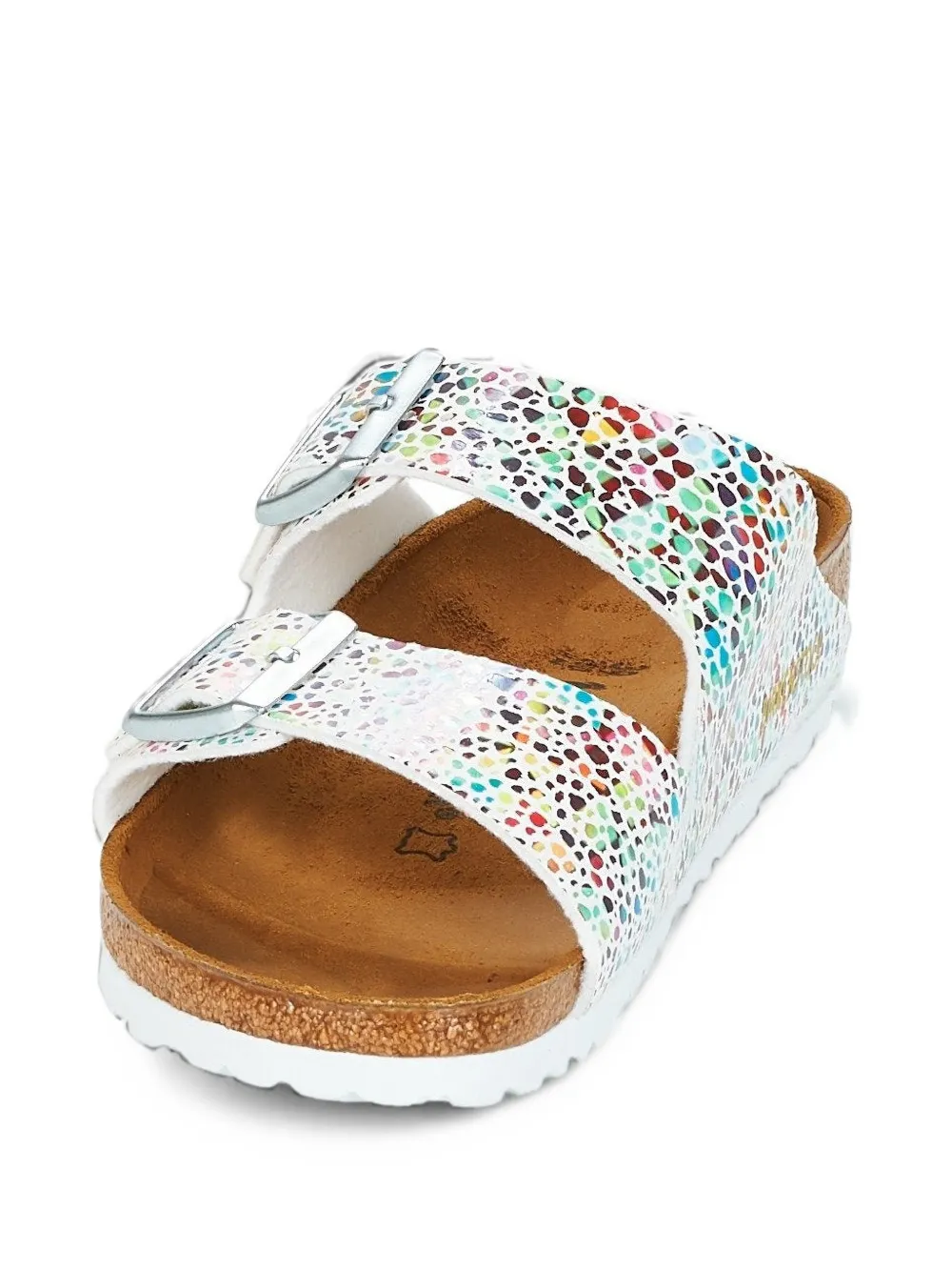 Birkenstock Arizona buckle-fastening slides Wit