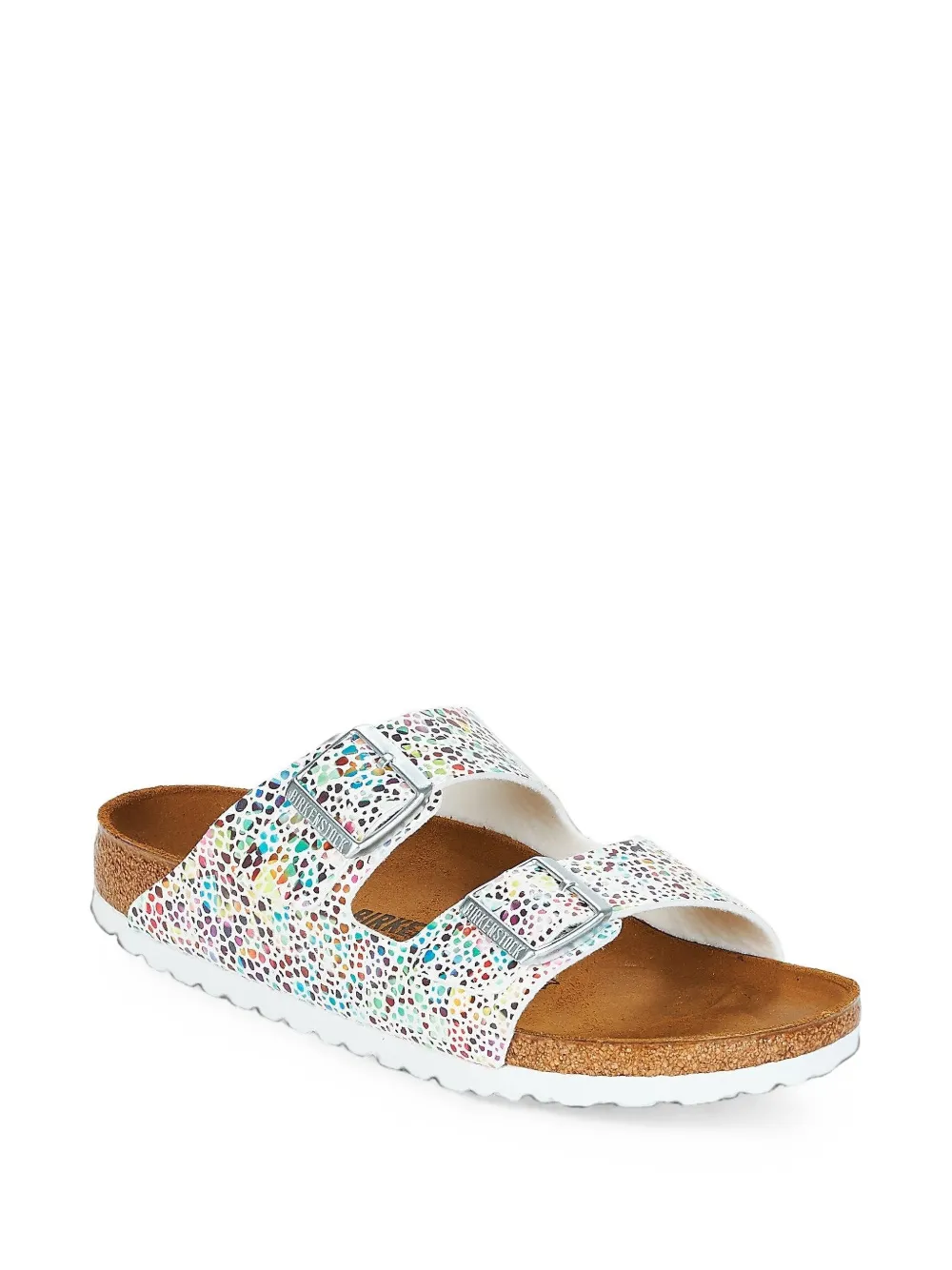 Birkenstock Arizona buckle-fastening slides Wit