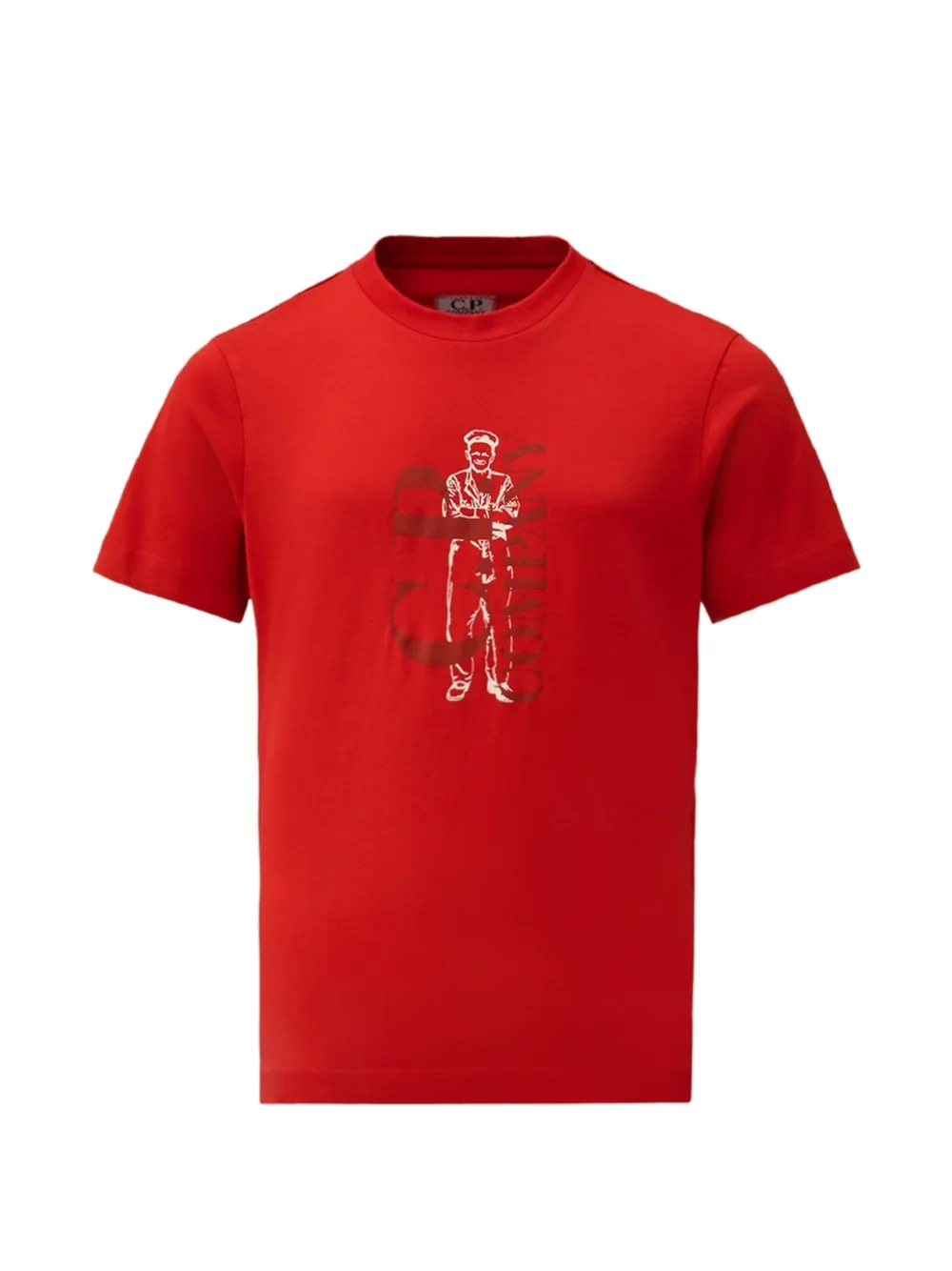 C.P. Company Kids graphic-print logo-print T-shirt - Rosso