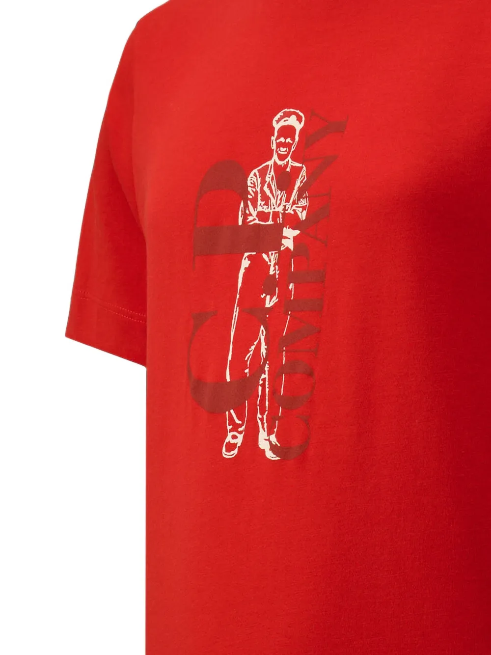 C.P. Company Kids T-shirt met logoprint Rood