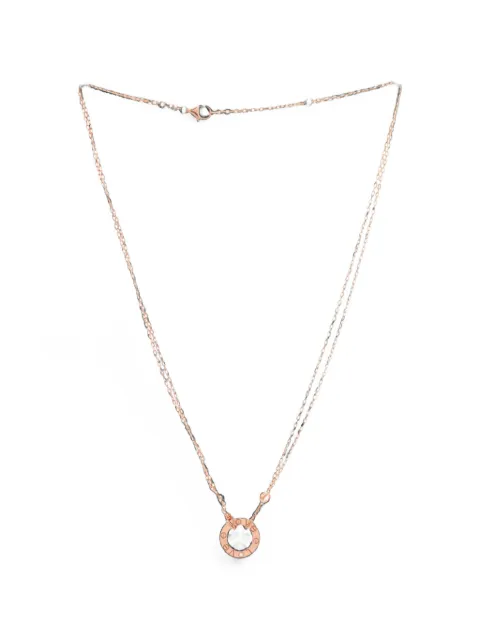 Cartier 2 Diamonds Love Pendant 18K Rose Gold and Diamonds necklace