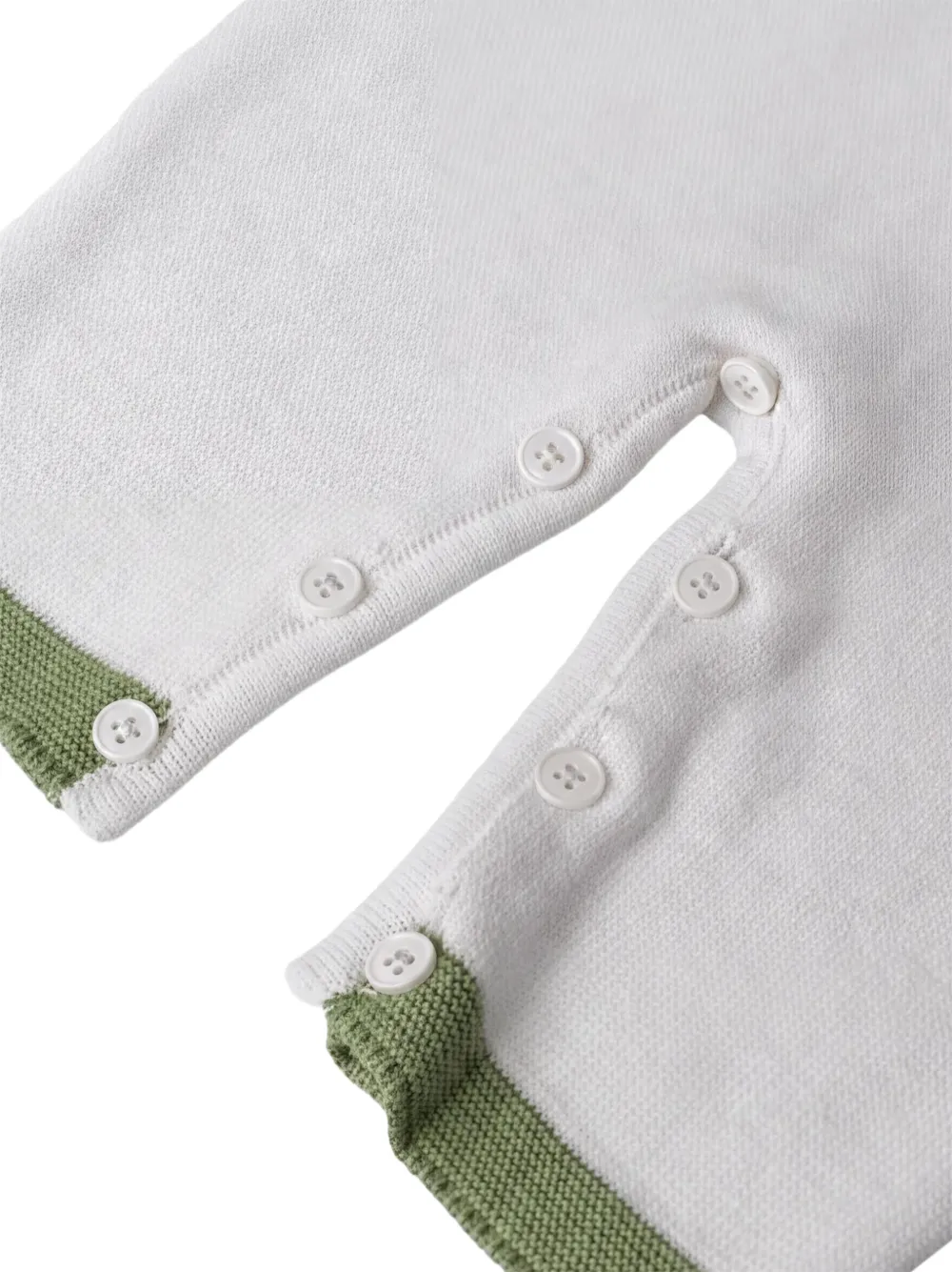 Colorichiari Gebreide romper met strikdetail Wit