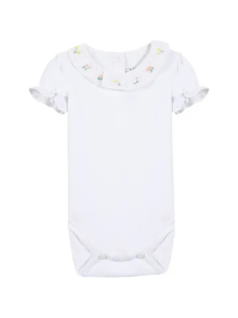 Tartine Et Chocolat body con bordado floral y volantes