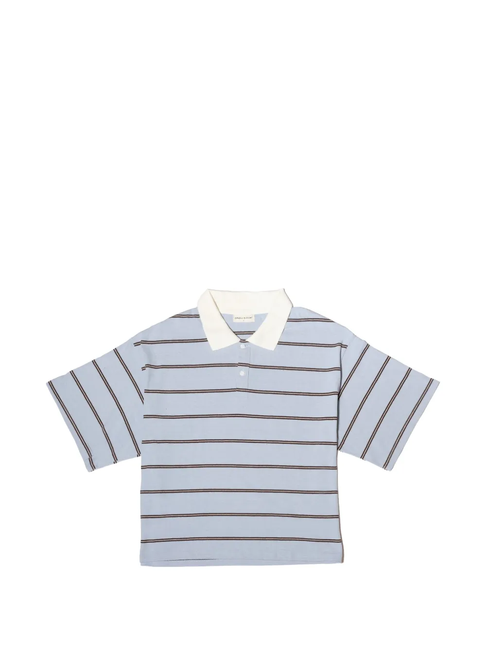 estudio niksen striped boxy polo shirt - Blu
